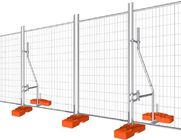 2.4m width Wire Mesh Security Fence Panels Removable OD 32mm