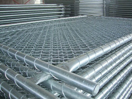 Portable Chain Link Windbreak Fence Panels 2.1m height Removable 2.4m width