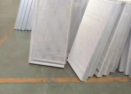 PVDF coated Expanding Wire Mesh / Metal Curtain Wall Anodized Gold Copper Colour